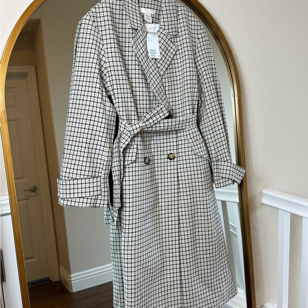H&M Checkered Coat